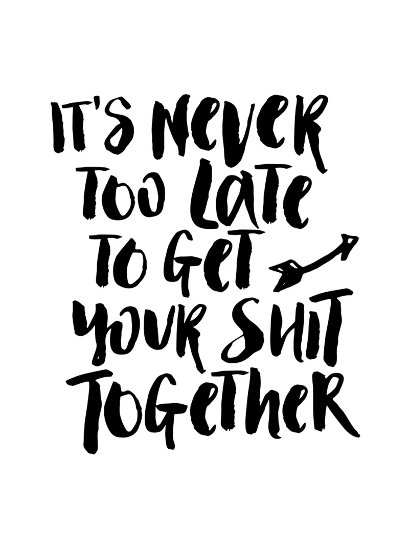 Nunca es tarde para recomponerse metacrilato de THE MOTIVATED TYPE
