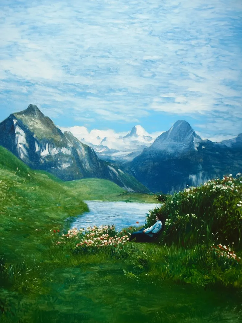 Grindelwald Reverie: Alpine Dream pellicola backlit da FujiBrush