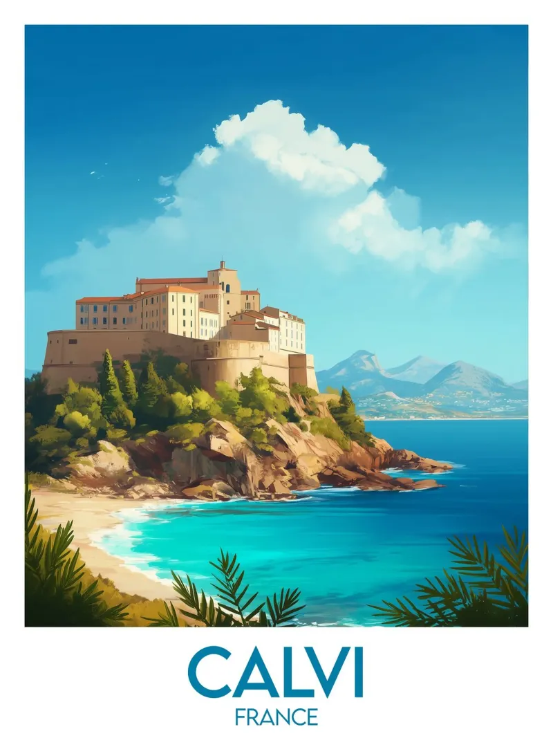 Affiche Calvi alluminio dibond da Frame the World