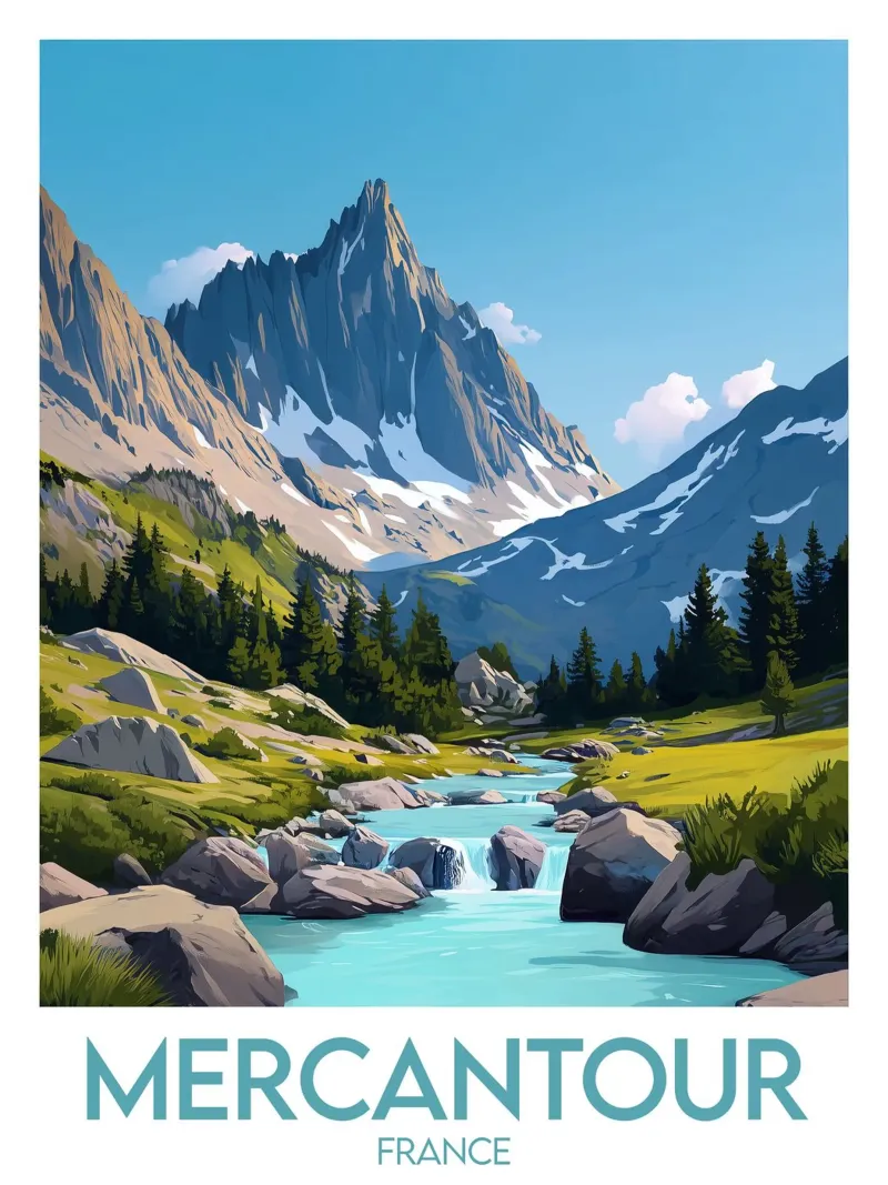 Affiche Mercantour poster con telaio in plastica da Frame the World