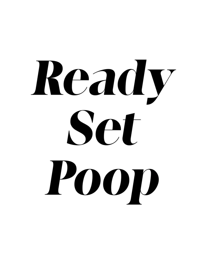 Ready Set Poop pellicola backlit da color&shape