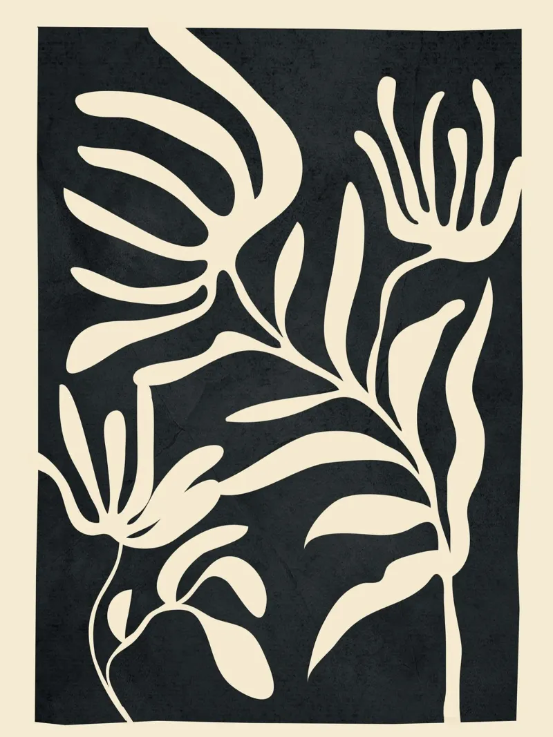 Minimal Abstract Art Plant pellicola backlit da Flow Line