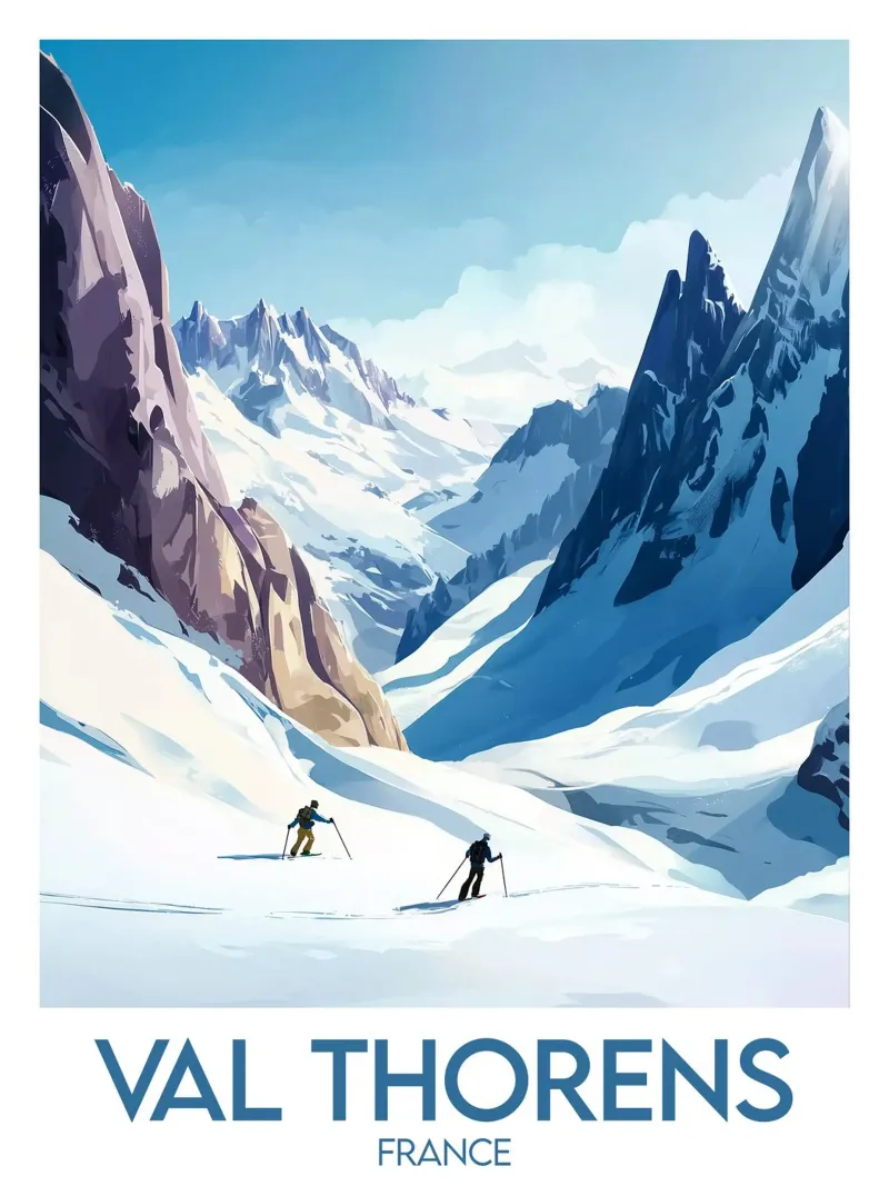 Affiche Val Thorens carta hahnemühle da Frame the World