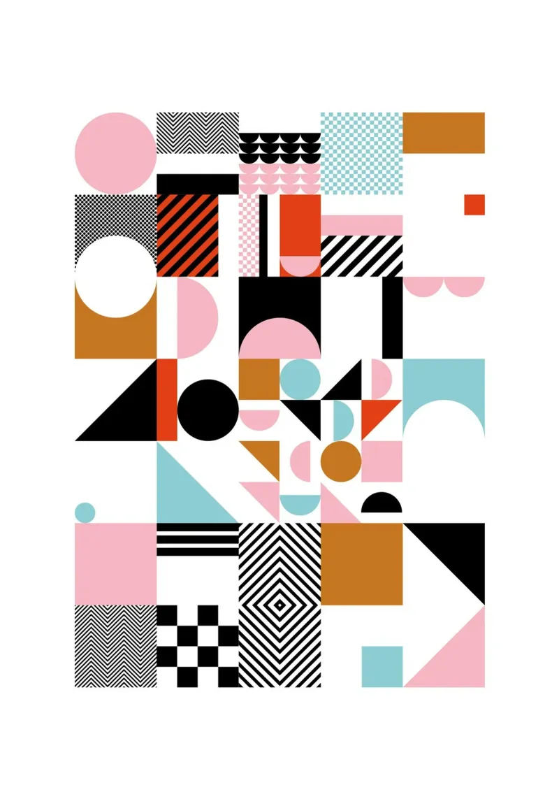 Geometric Game alluminio dibond da My Tiny Home