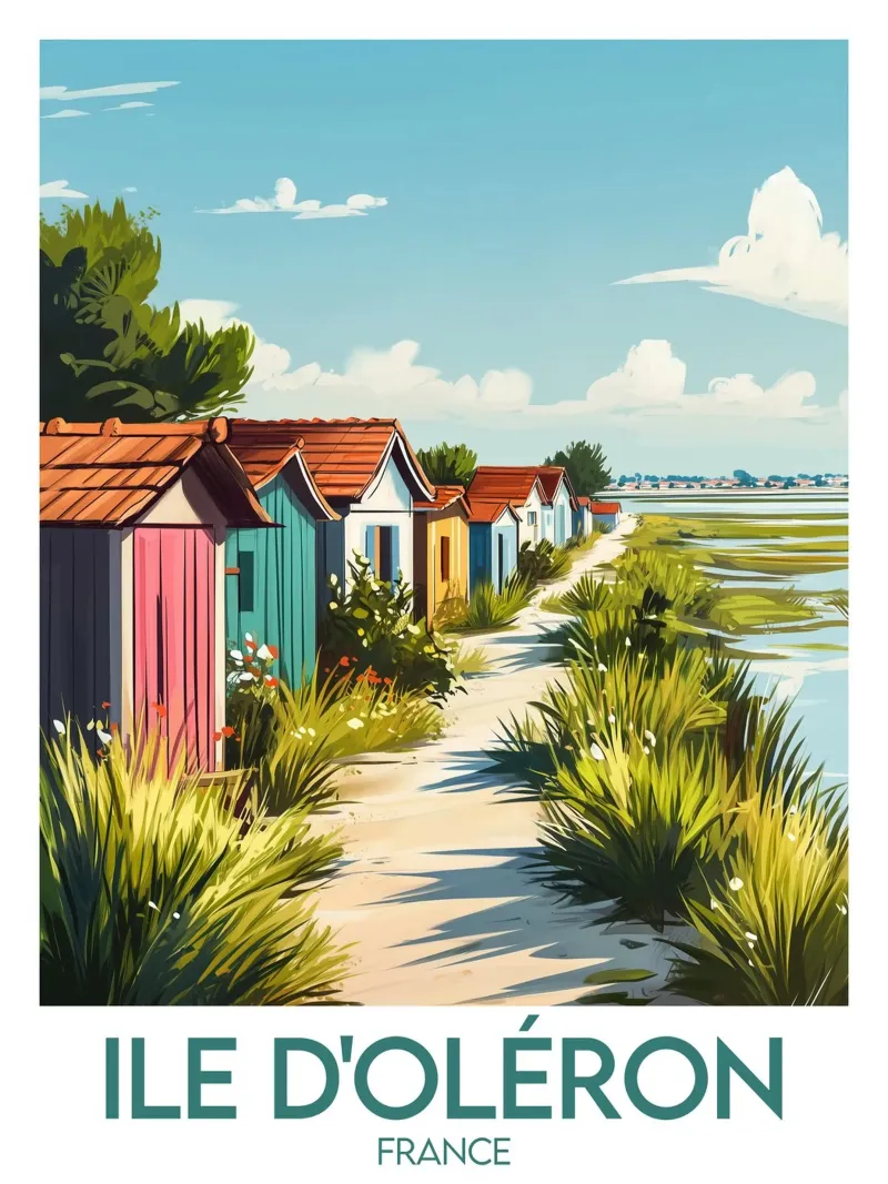 Poster Île d'Oléron plexiglass da Frame the World