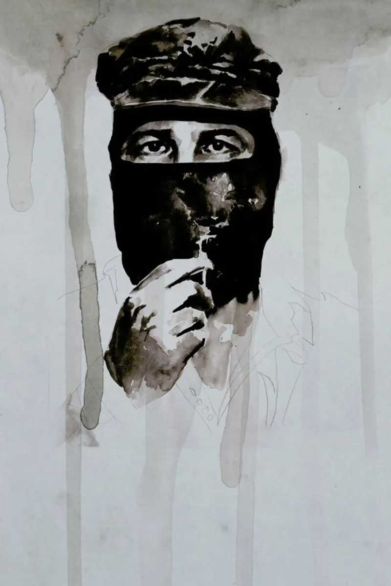 Subcomandante Marcos alluminio dibond da David Diehl