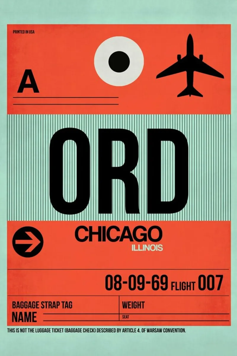ORD-Chicago pellicola backlit da Naxart