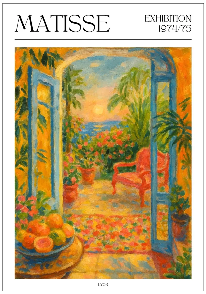Henri Matisse inspiriertes Poster – Sommergarten poster da typealive