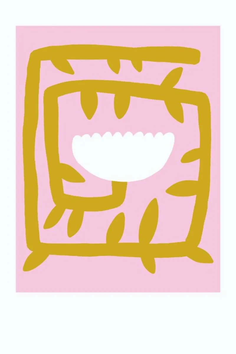 Flowery No. 9 poster con telaio in alluminio da typealive
