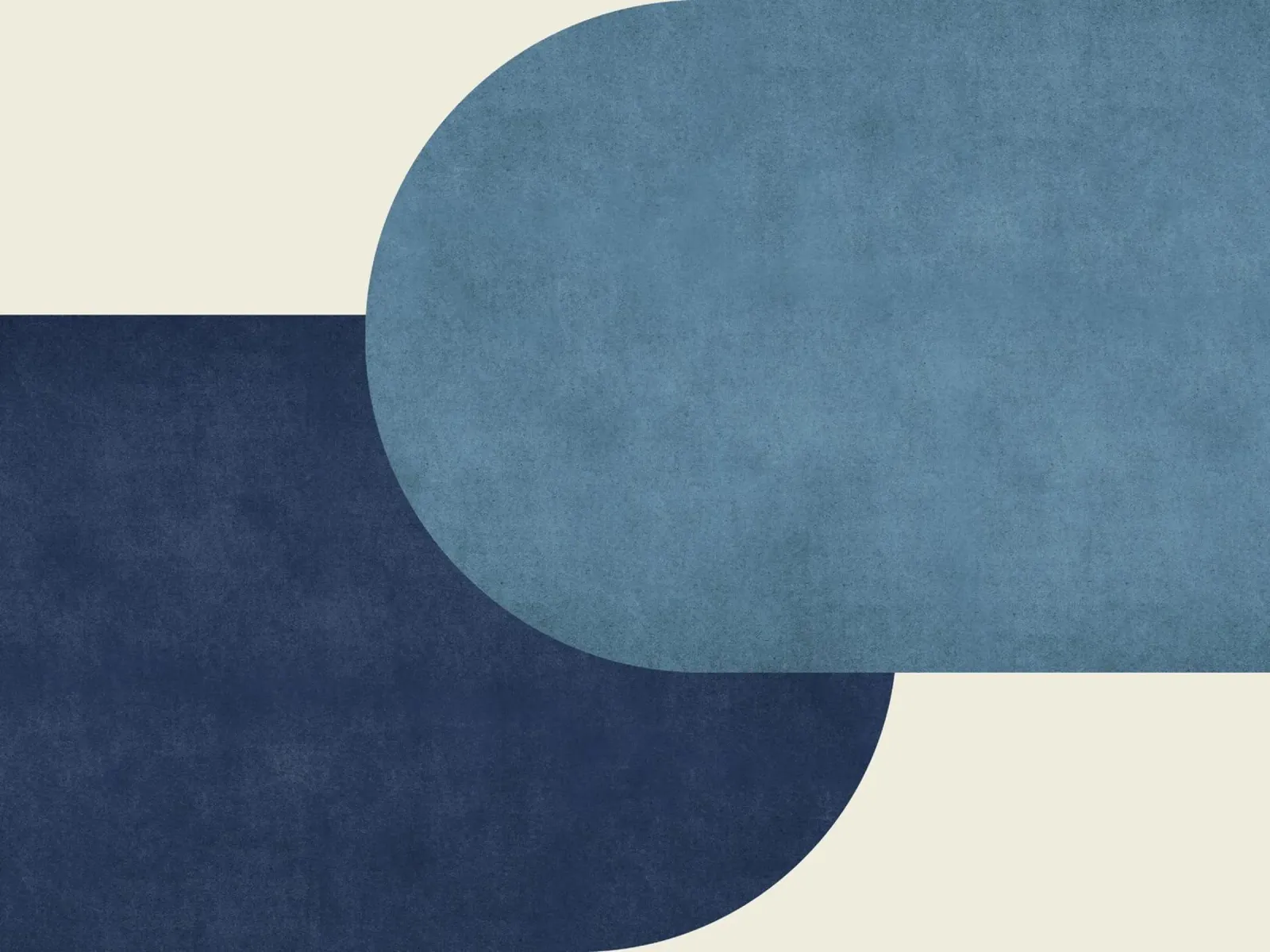 Halfmoon Colorblock - Blu navy pellicola backlit da MoonlightPrint