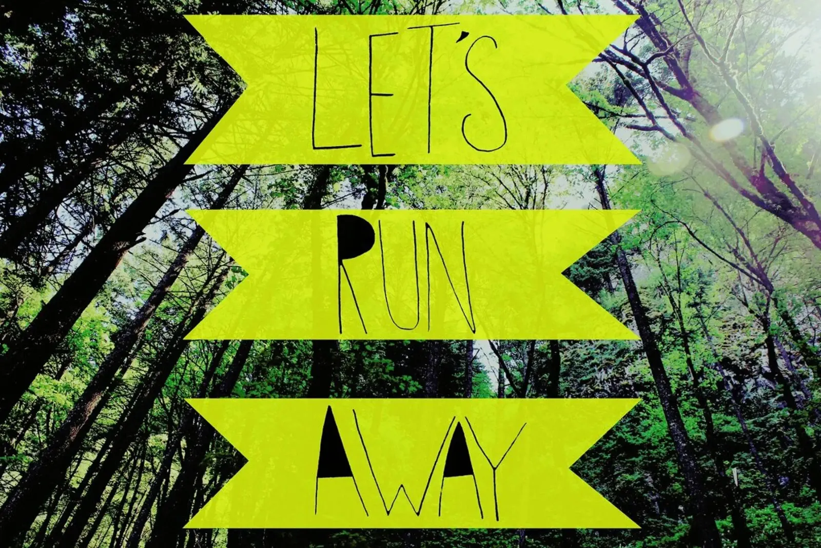 Let's Run Away - to the forest pellicola backlit da Leah Flores