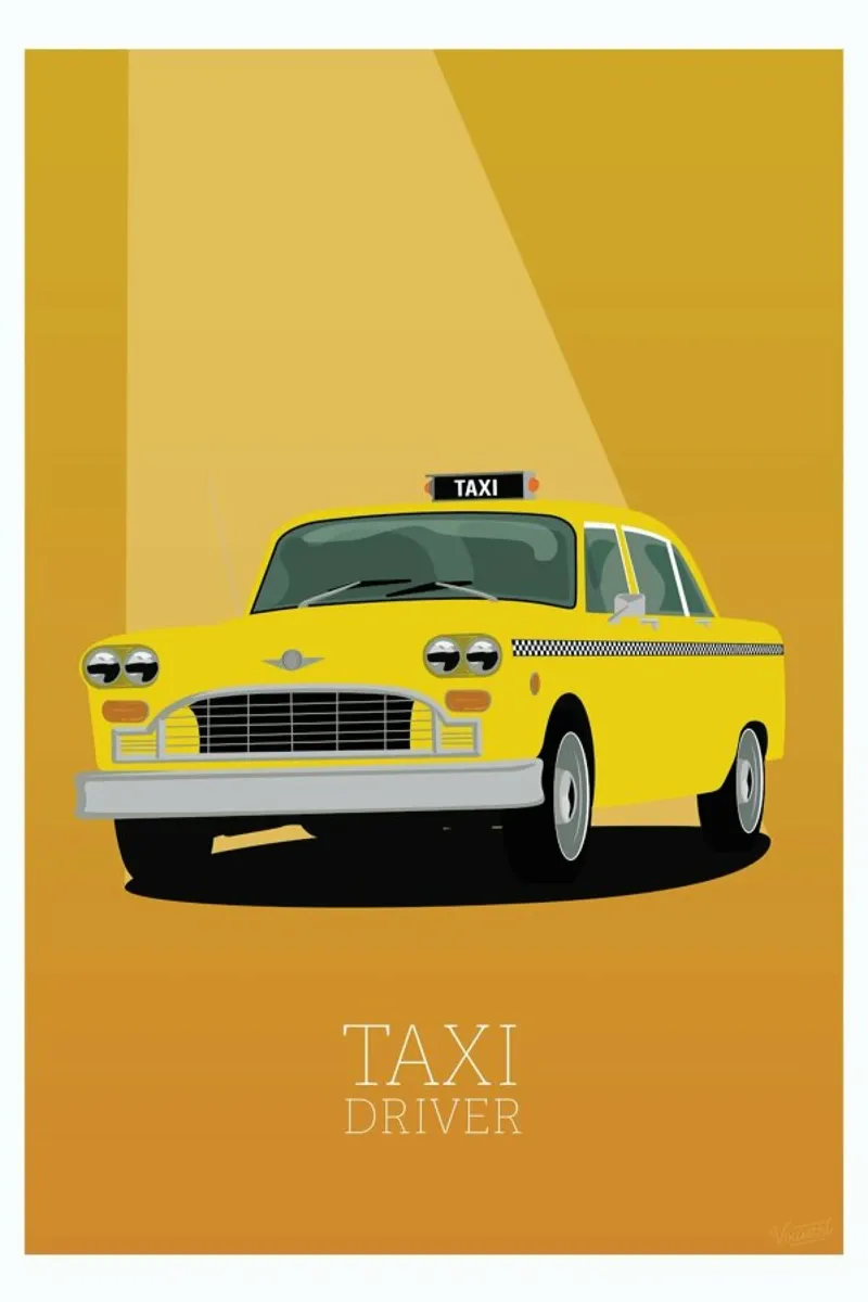 Taxi Driver Backlit Folie von Gallery Print and Art Limited