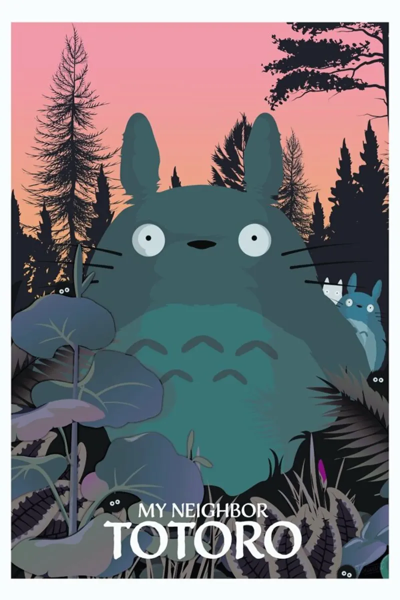 My Neighbor Totoro pellicola backlit da Gallery Print and Art Limited