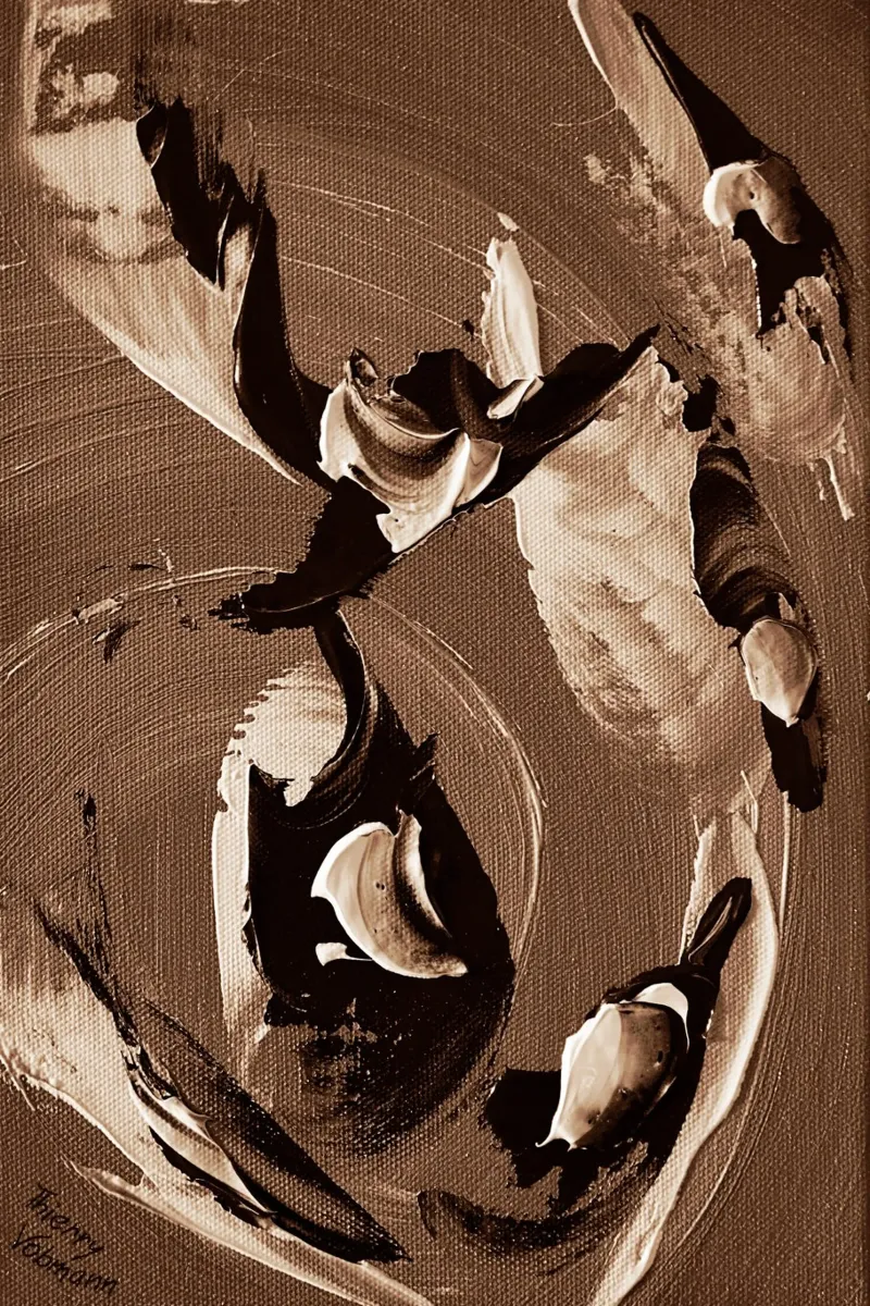 SEPIA 43 poster by Thierry Vobmann Abstract painting