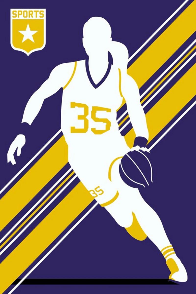 Basketball 3 poster by Bo Lundberg