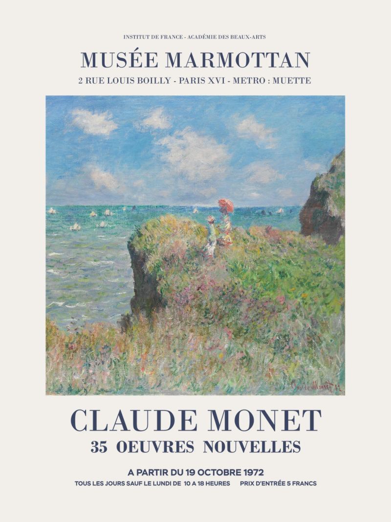 Monet Kunstausstellung Poster von Vintagrafica