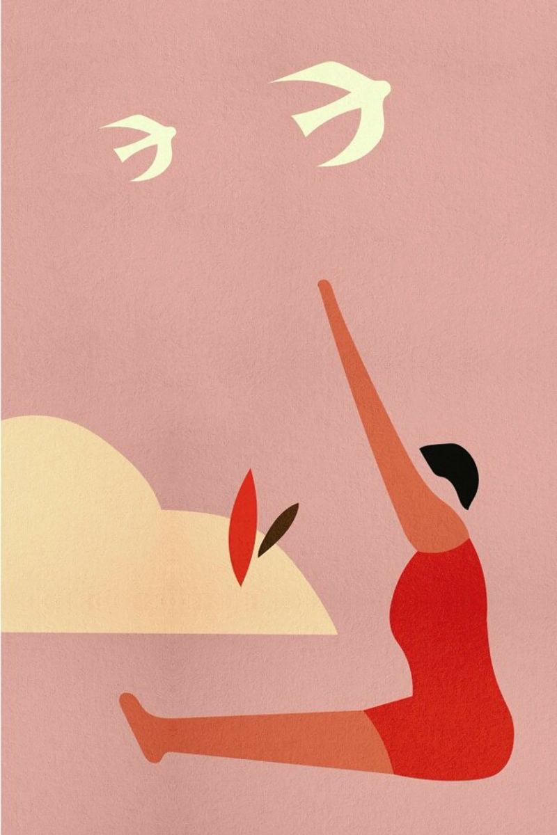 Outdoor Yoga poster van Pure