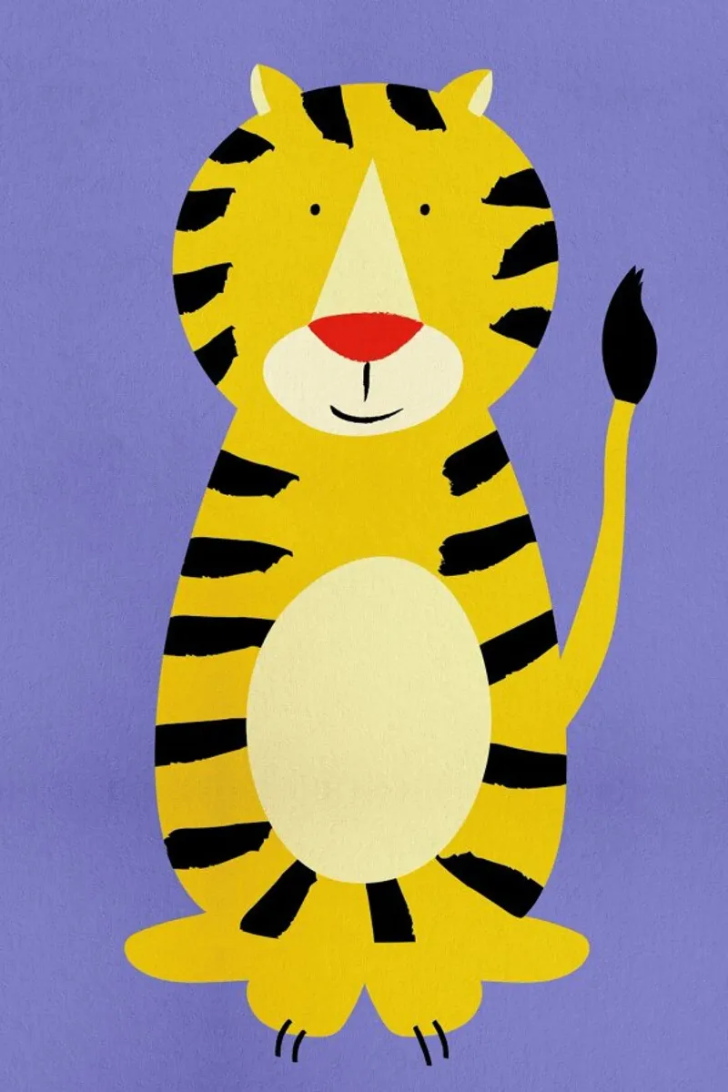 Friendly Tiger pellicola backlit da Little Flourishes