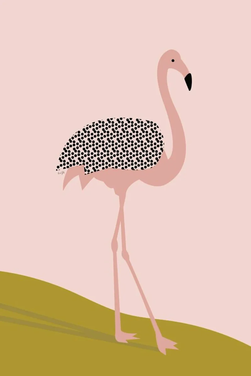 Flamingo pellicola backlit da Linda Gobeta