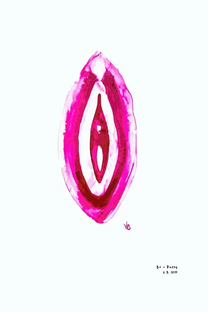 Vulva Painting Minimalist pellicola backlit da Verena Bonath | 21st aesthetics