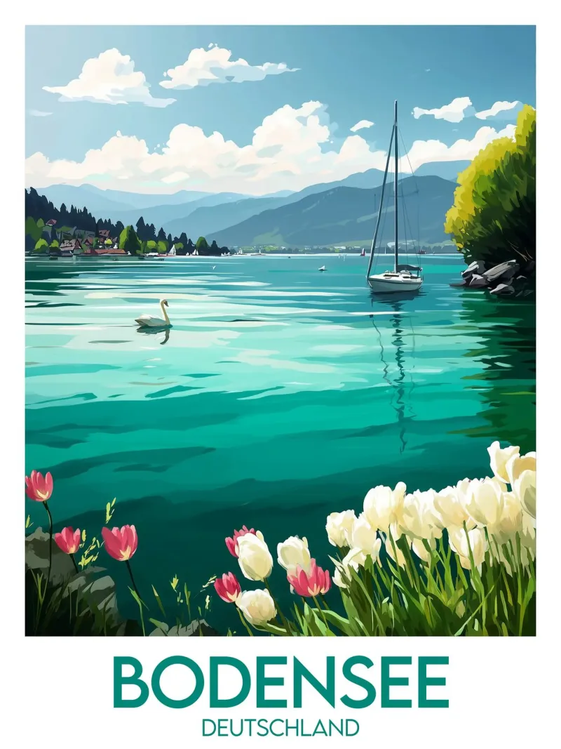 Poster bodensee alluminio dibond da Frame the World