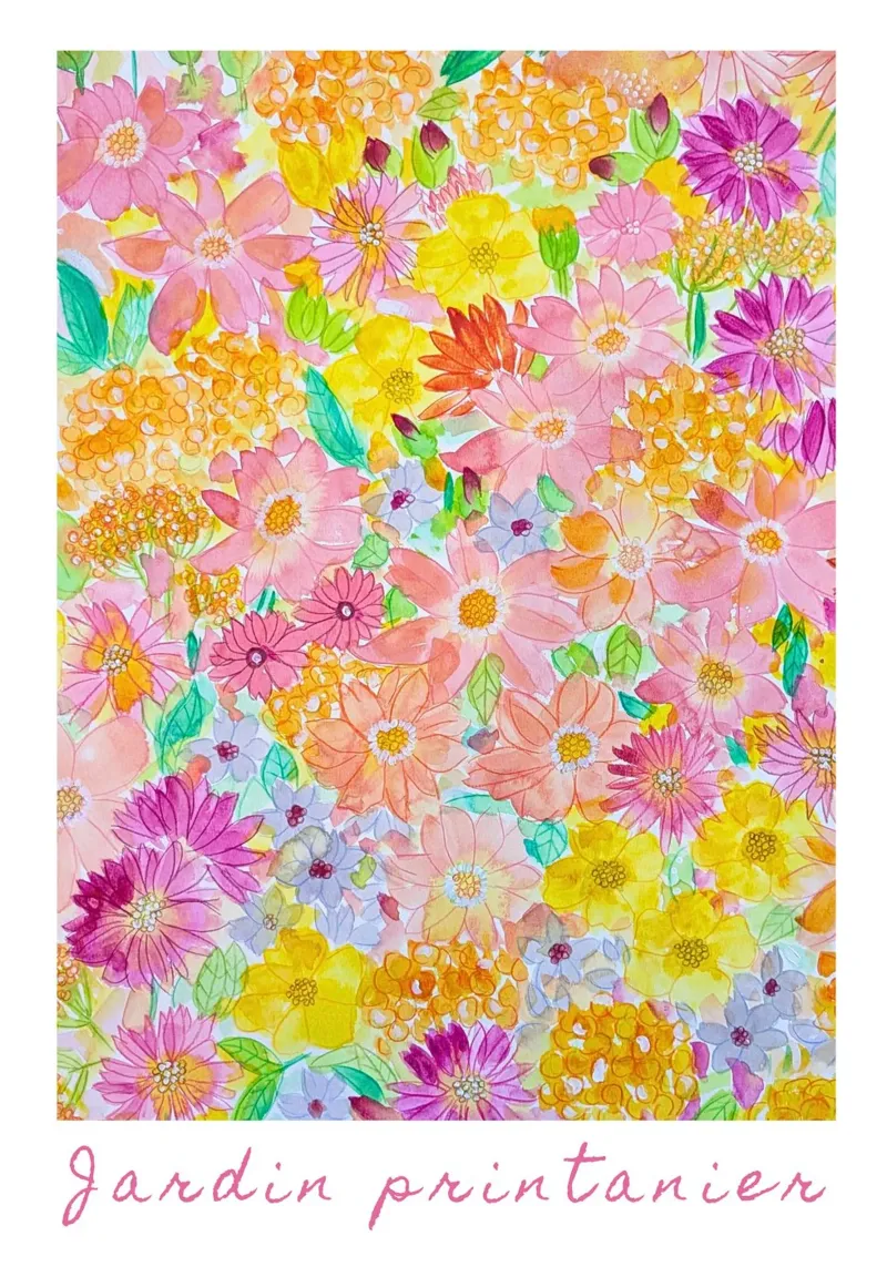 Jardin de printemps plexiglas de melimelocreations