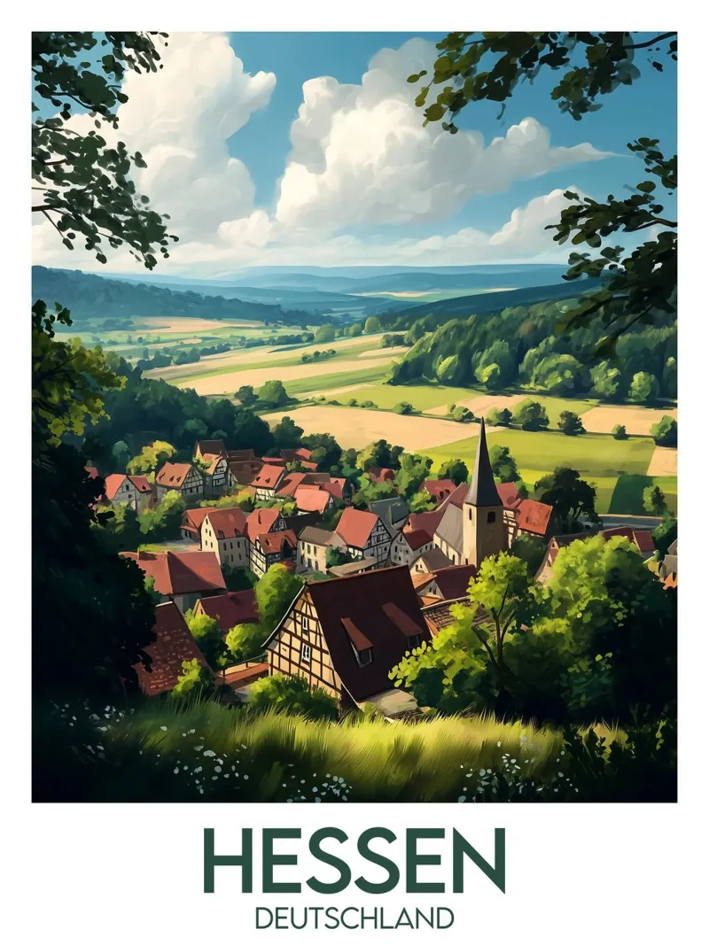 Affiche hesse tela con Cornice a cassetta da Frame the World