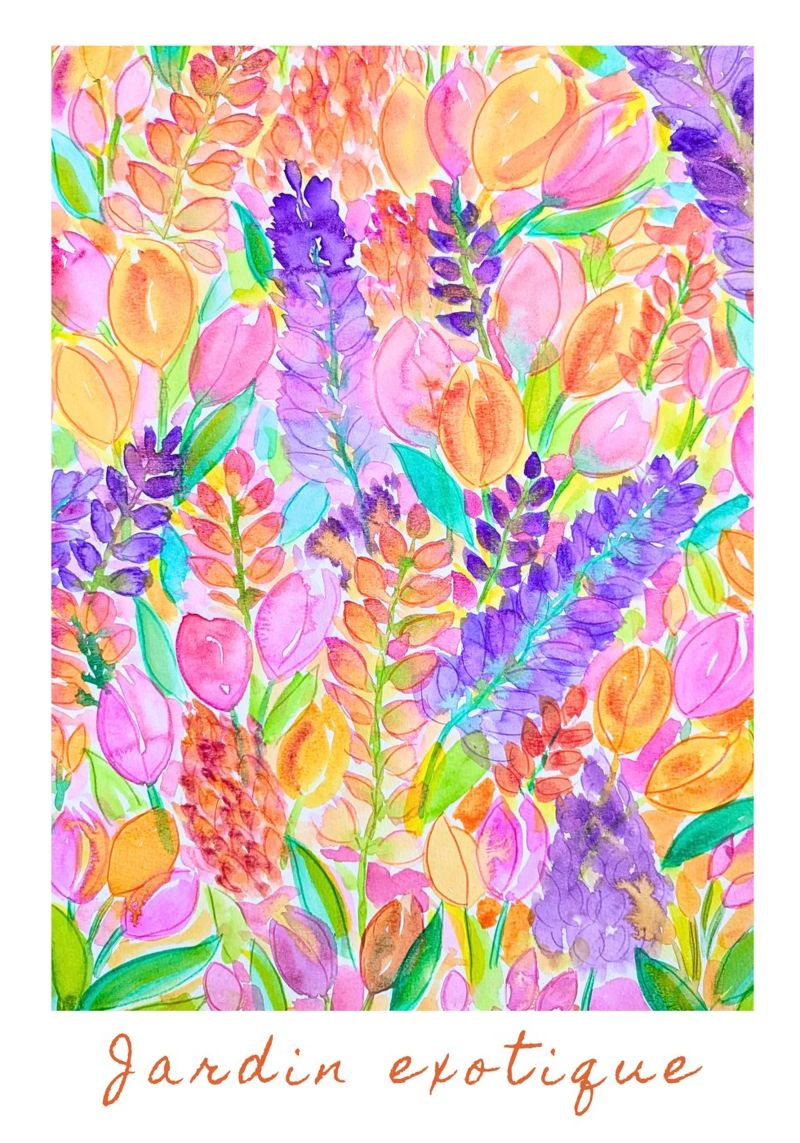 Jardin exotique Leinwand von melimelocreations