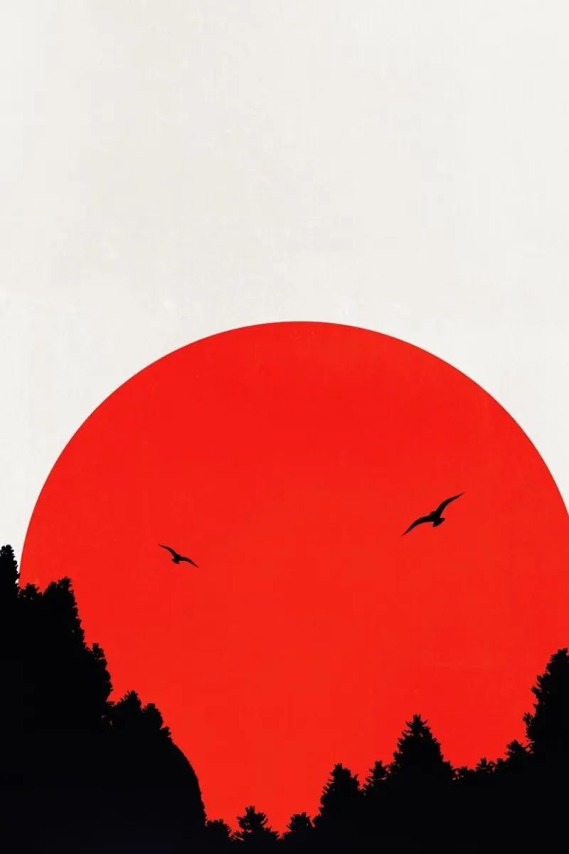 Two Birds Red pellicola backlit da Kubistika