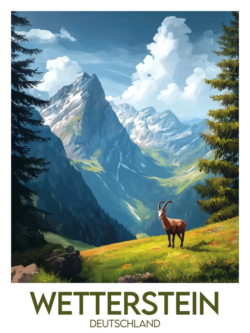Poster wetterstein poster con telaio in plastica da Frame the World