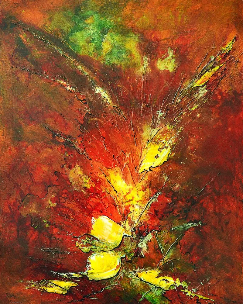 COCKTAIL ESOTICO pellicola backlit da Thierry Vobmann Abstract painting