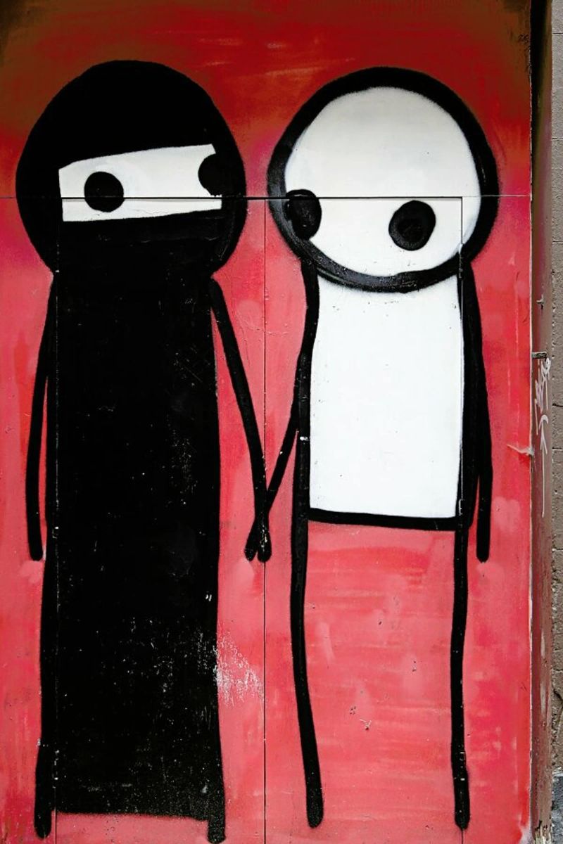 Streetart Rot 1 poster de Sadia