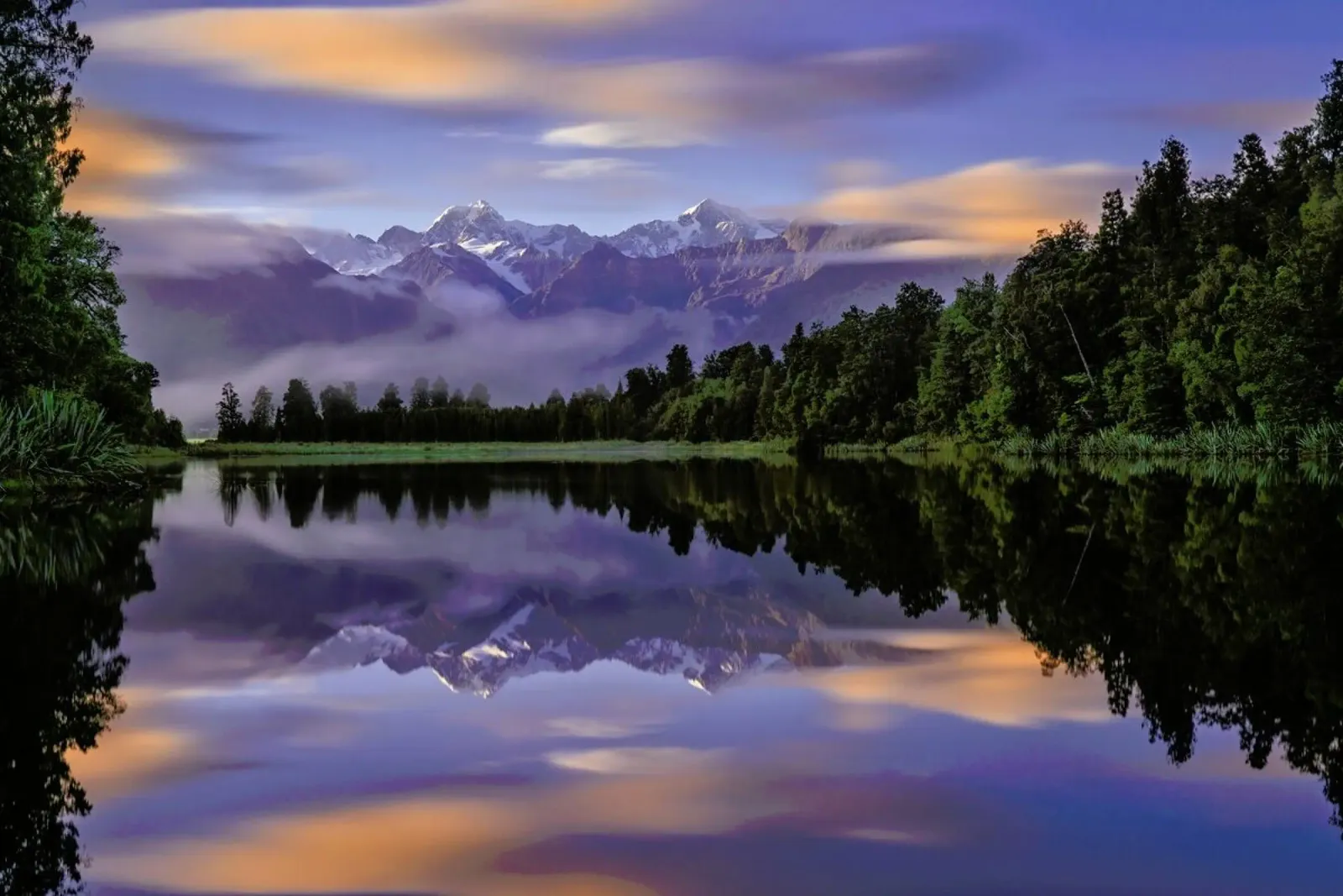 Lake Matheson - Hua Zhu carta hahnemühle da Pictufy
