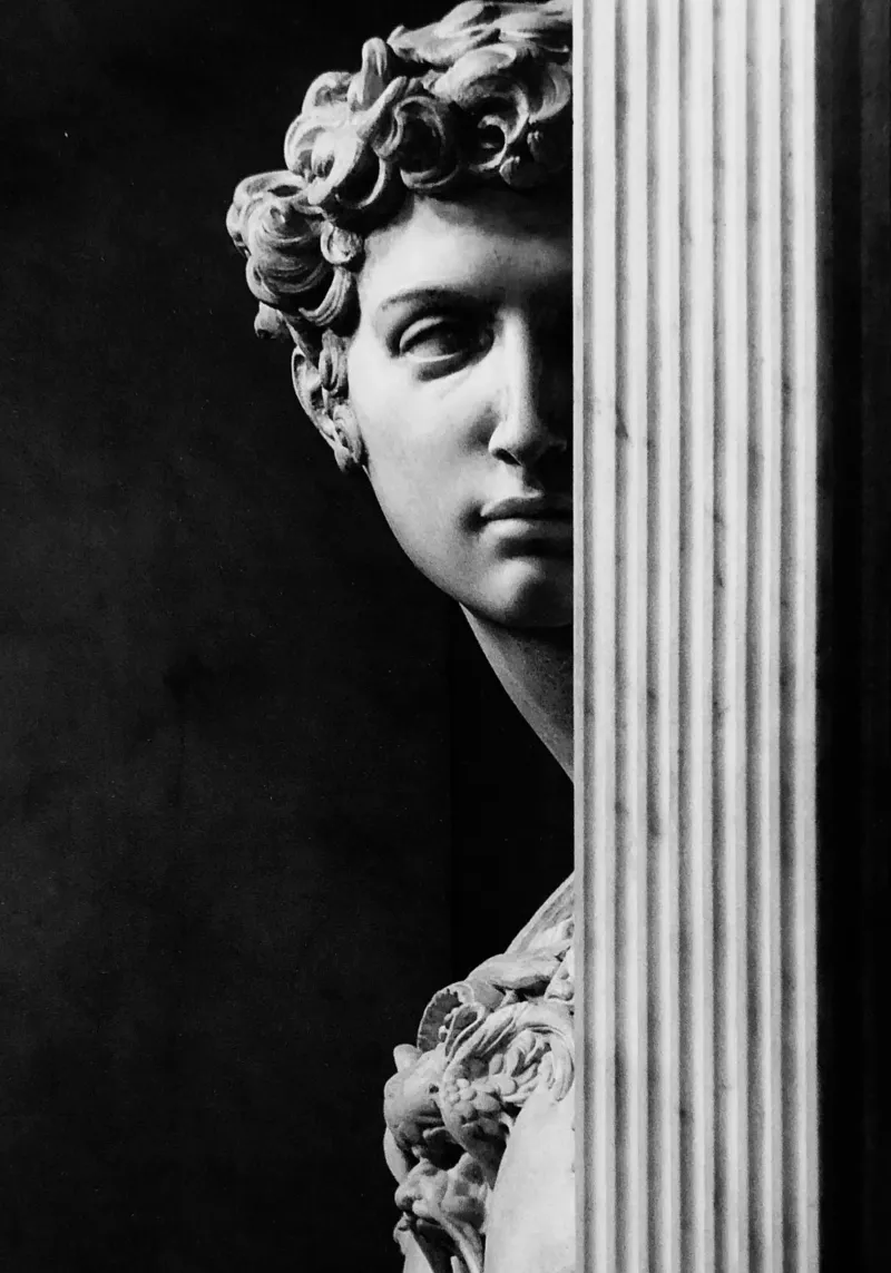 michelangelo - david pellicola backlit da Trending Art Company