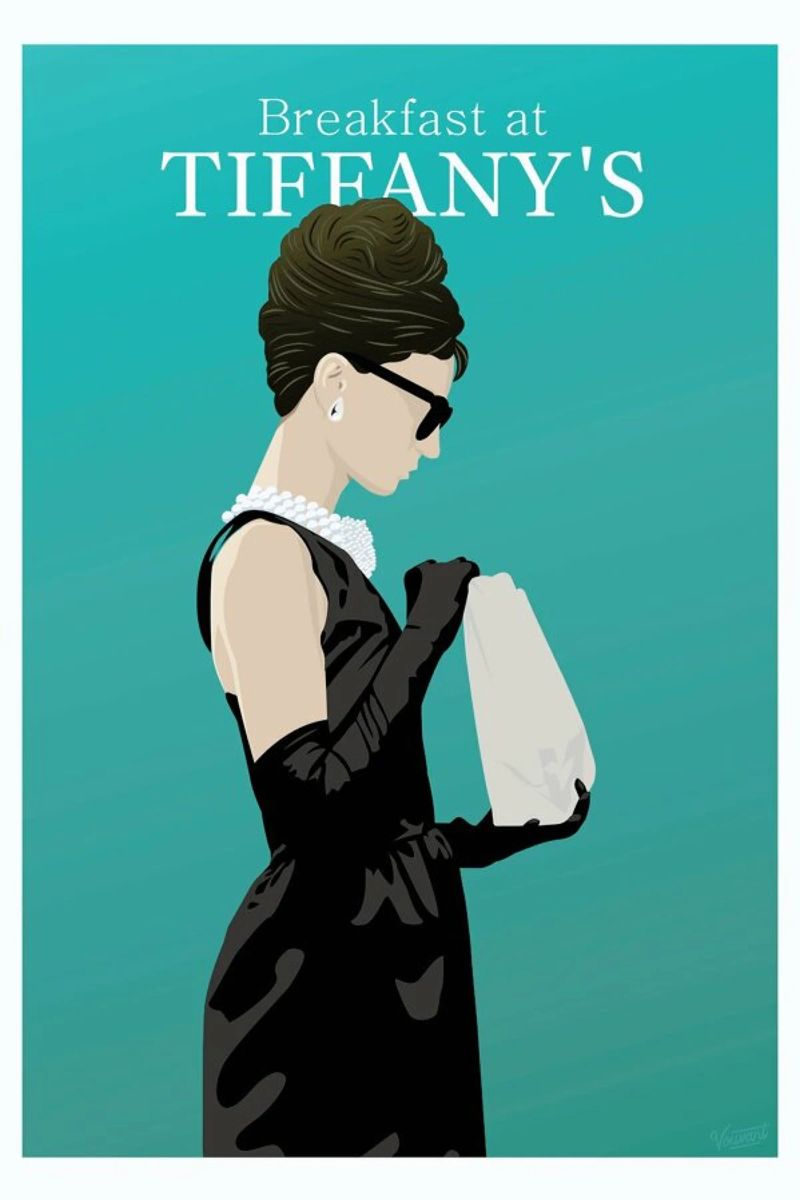 Breakfast at Tiffany's poster with plastic frame by Gallery Print and Art Limited