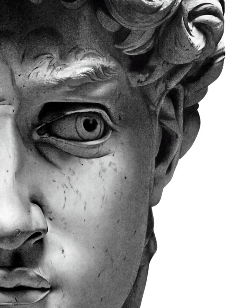 Michelangelo - DAVID pellicola backlit da Trending Art Company