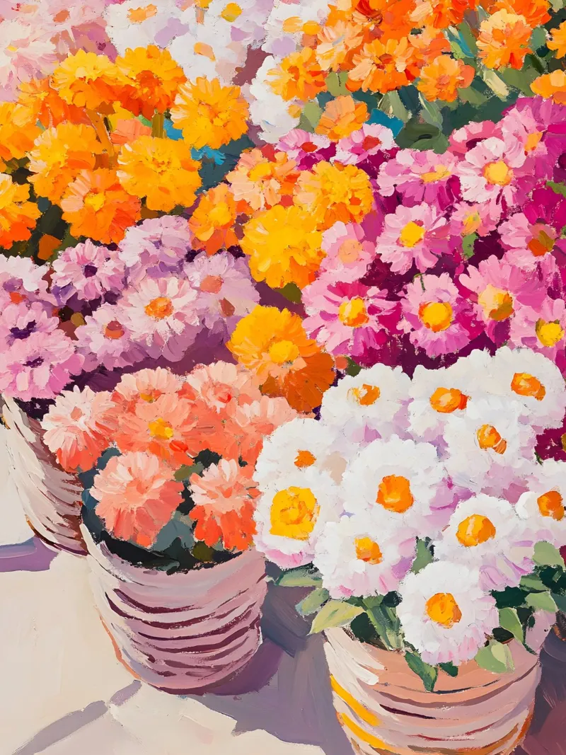 The Flower Market tela con Cornice a cassetta da Gypsy Galleria