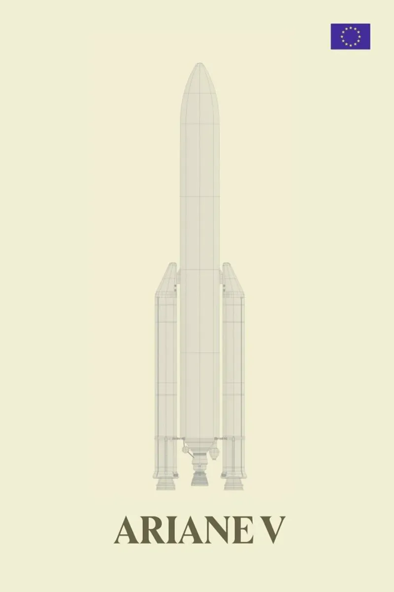 Ariane V V2 04 alluminio dibond da Marc Schulthess