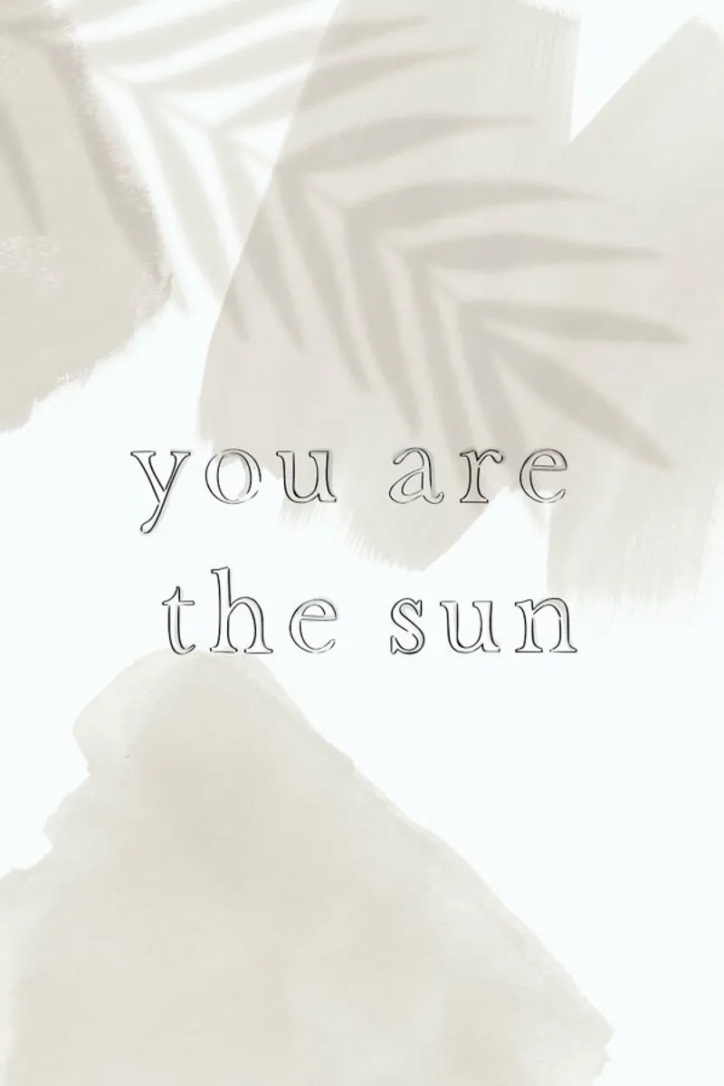 You are The Sun poster con telaio in legno da KRUTH DESIGN