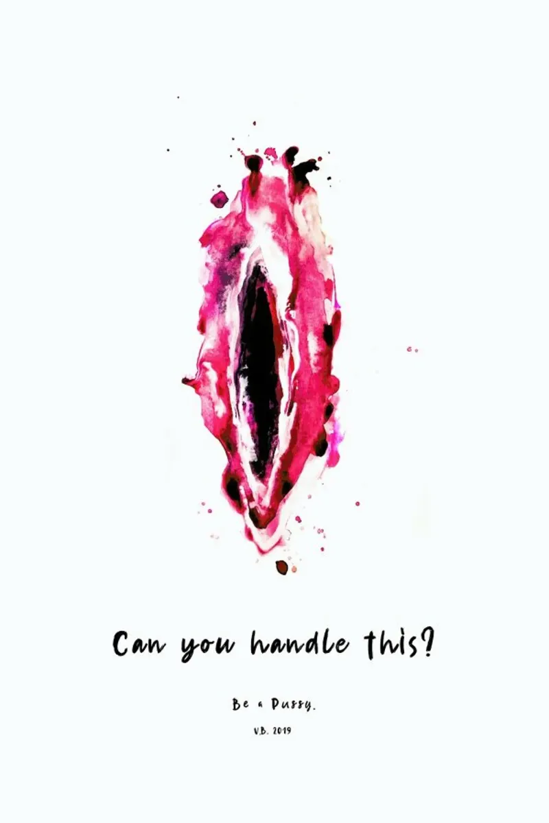 Vulva Painting Don't Be a Lady II pellicola backlit da Verena Bonath | 21st aesthetics