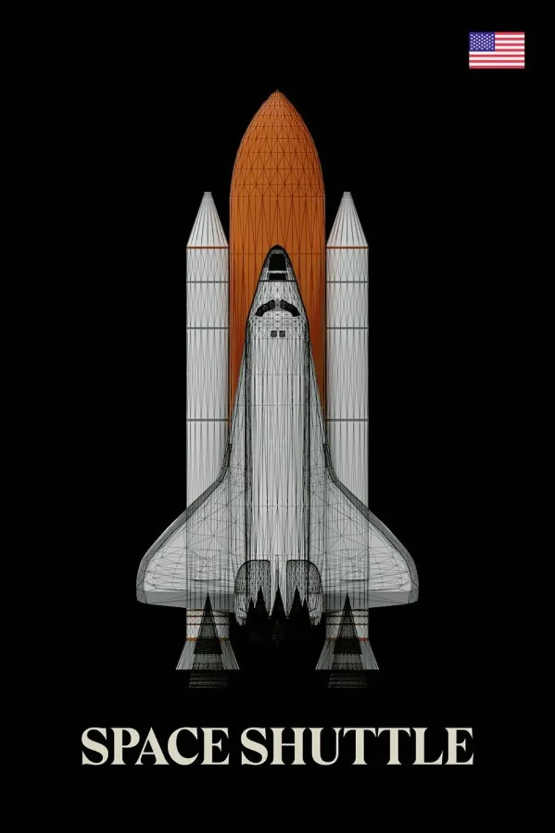 NASA Space Shuttle 1 pellicola backlit da Marc Schulthess