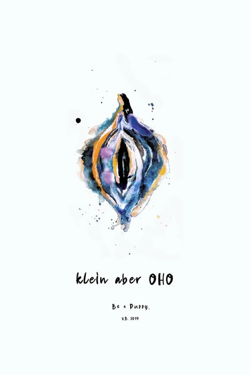 Vulva Painting Small But Great Blue pellicola backlit da Verena Bonath | 21st aesthetics