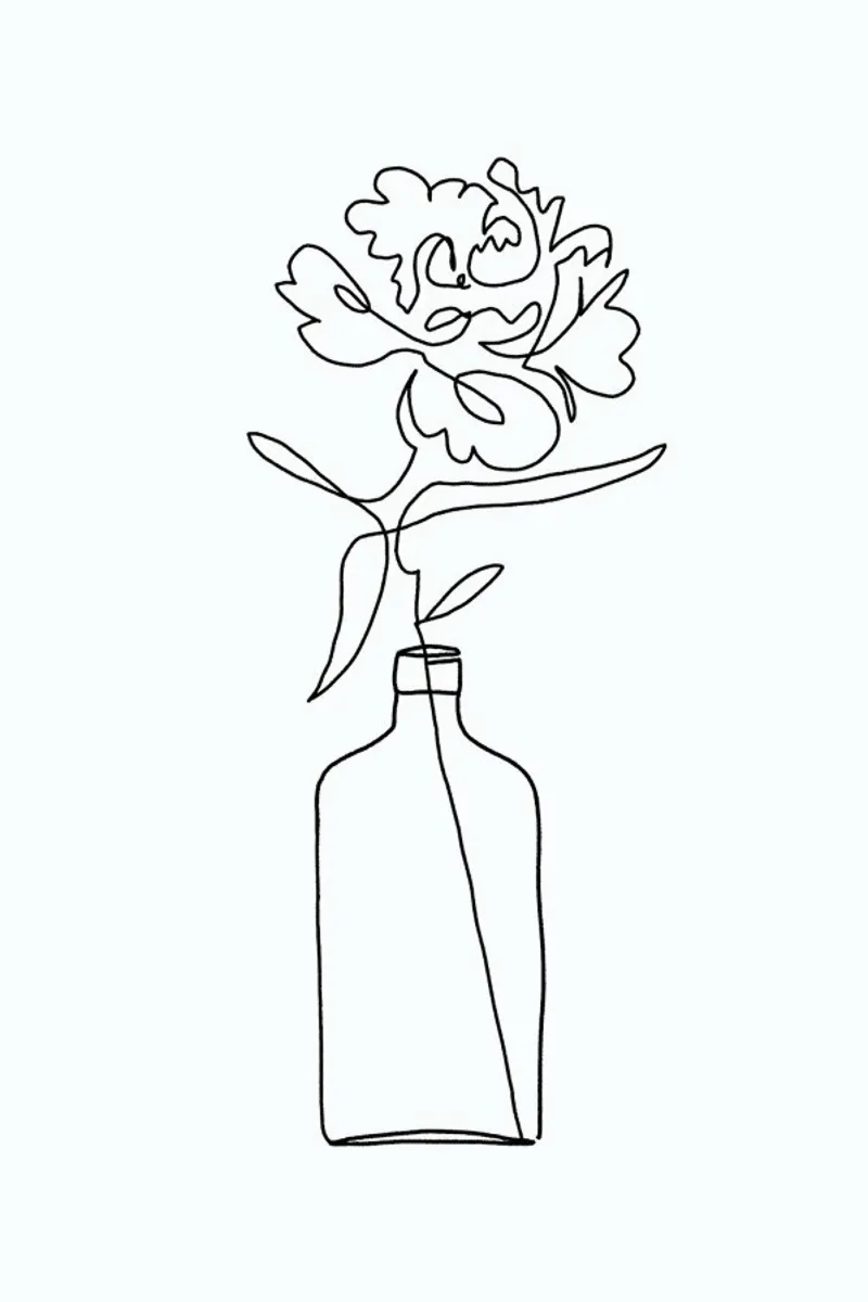 One Line Vase plexiglass da KRUTH DESIGN