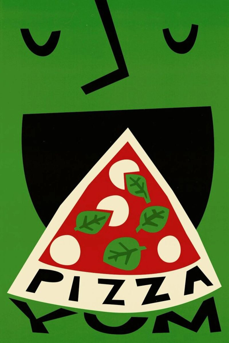Pizza Yum poster de Fox & Velvet