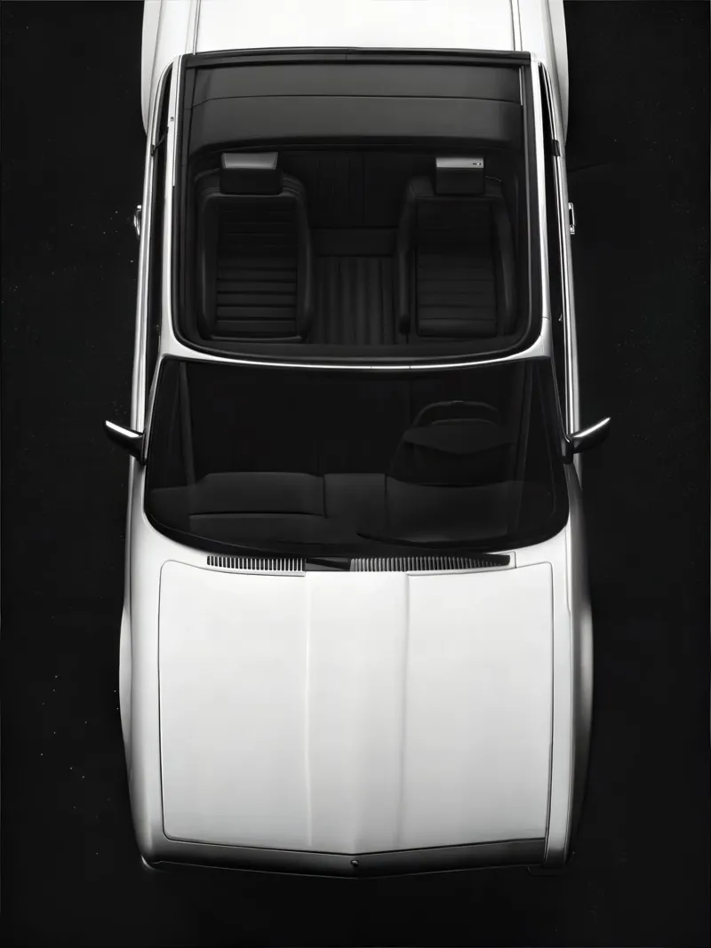 Auto d'epoca monocromatica pellicola backlit da CAR EDITION