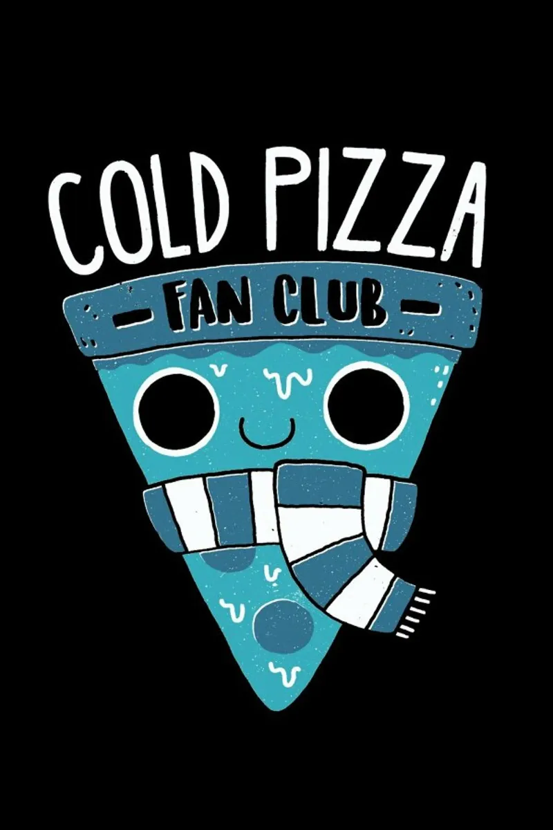 Cold Pizza Fan Club poster con telaio in legno da DinoMike