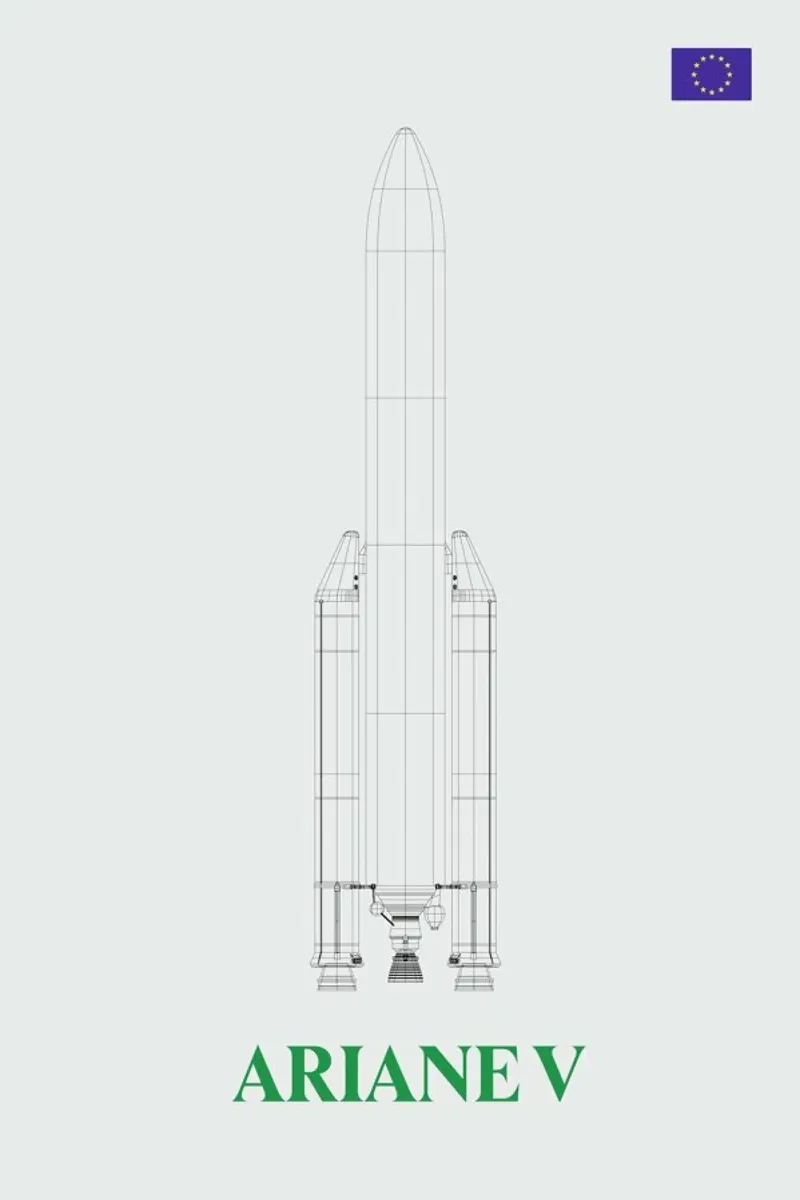 Ariane V V2 03 alluminio dibond da Marc Schulthess