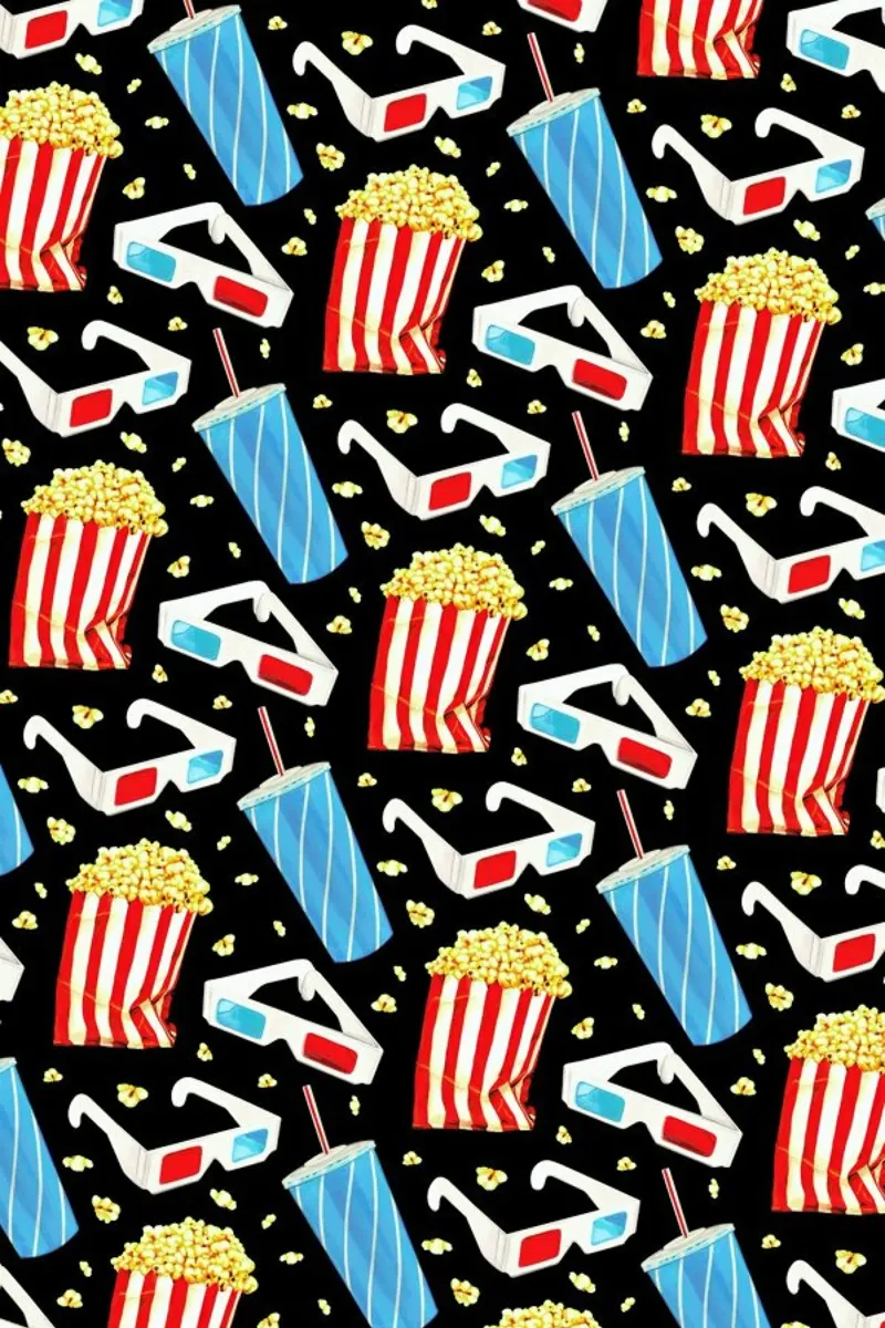 3D Movie Pattern Black pellicola backlit da Kelly Gilleran