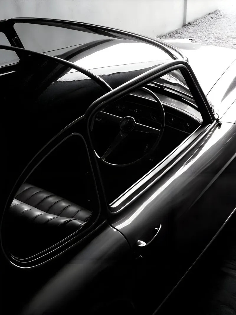 Auto d'epoca monocromatica pellicola backlit da CAR EDITION