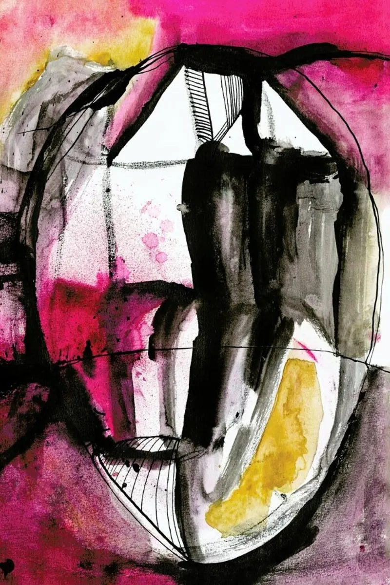 Someone Saw A Face In This Painting canvas by Klaus with K